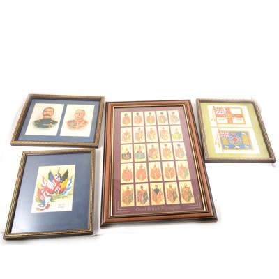 Lot 249 - Collection of cigarette cards and silks,...
