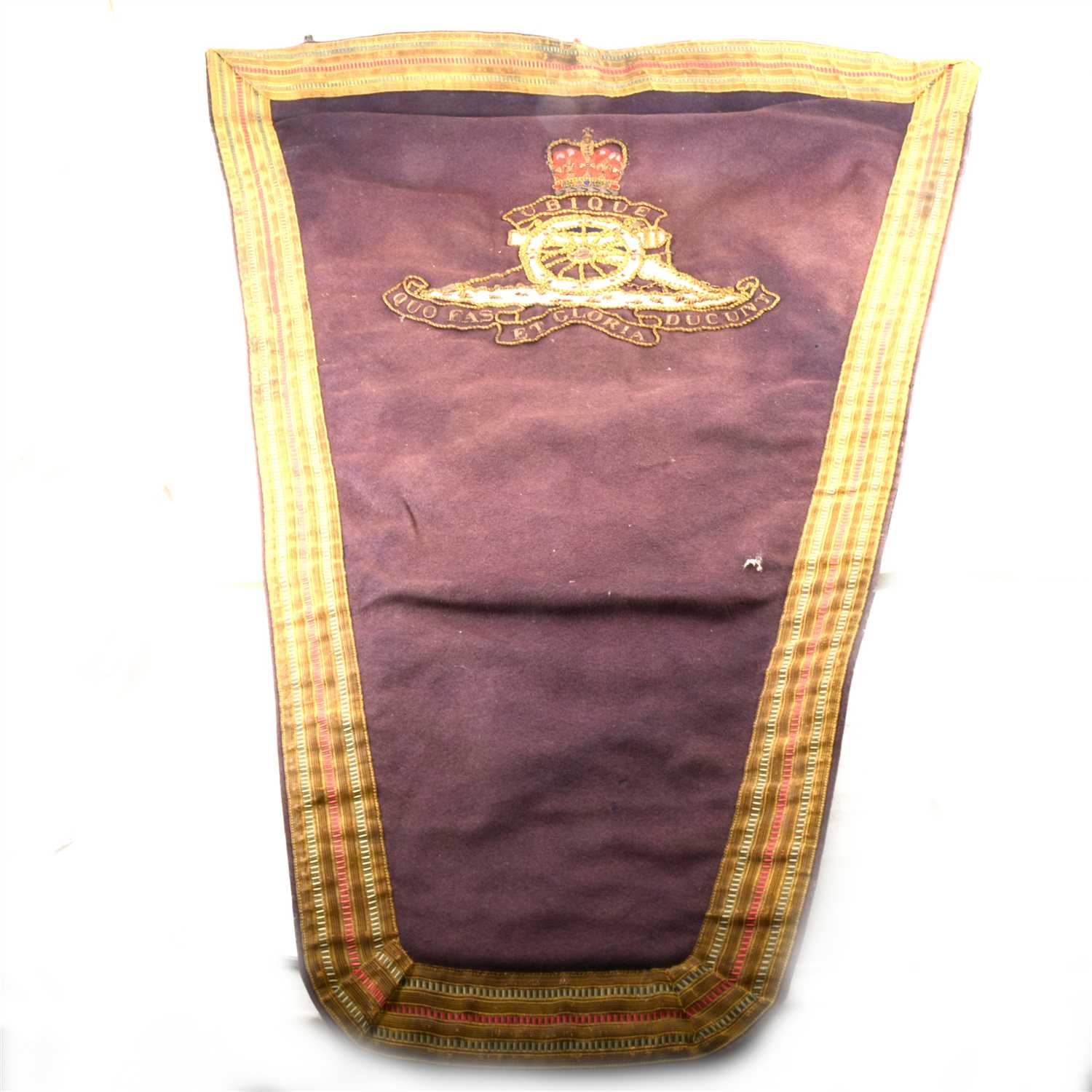 Lot 251 - Royal Artillery cloth and bullion pennant