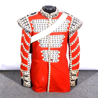 Lot 254 - Scots Guards Drummers tunic, red with pouch.