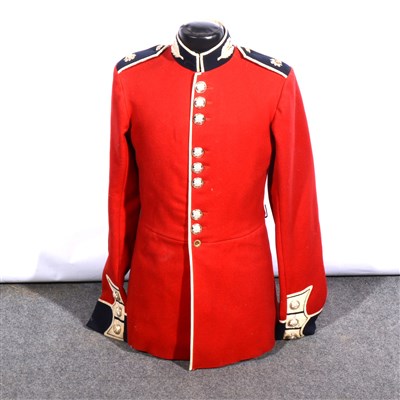 Lot 256 - Scots Guards red tunic, with cap.
