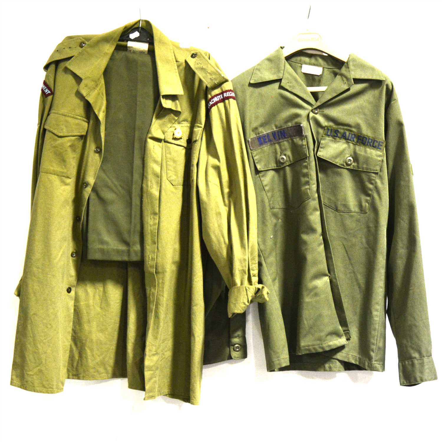 Lot 265 - A camouflage combat smock and others.