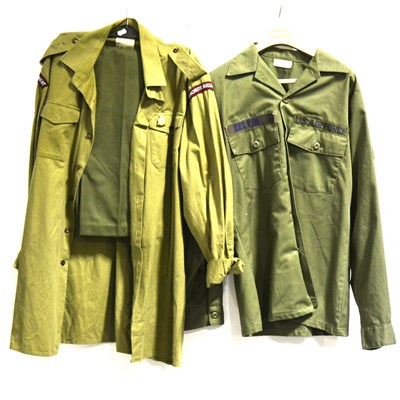 Lot 265 - A camouflage combat smock and others.
