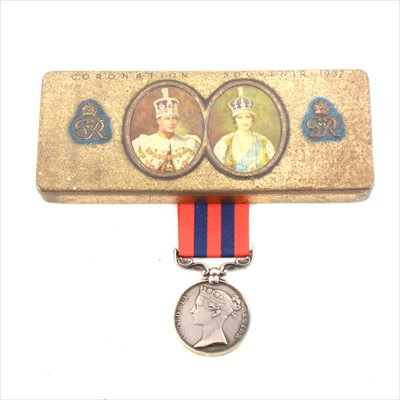 Lot 183 - India General Service Medal (Cheshire Regt), missing bar, 1128 Pte R. P. Davies, 1st Bn Cheshire Regt.