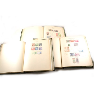 Lot 180 - Stamps: New Age Stamp Album, three volume set, George VI Commonwealth.