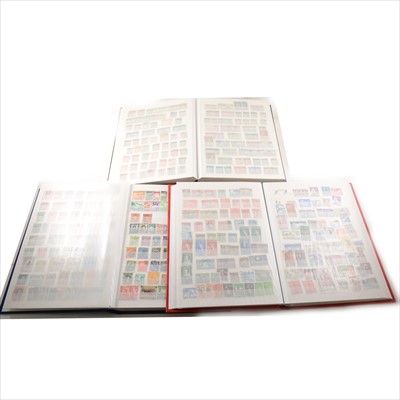 Lot 182 - Stamps: Seven stock books, containing a collection of World stamps, including some earlier issues.