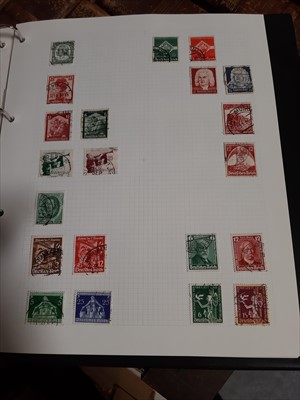 Lot 194 - Stamps: Albums containing World stamps, (a carton).