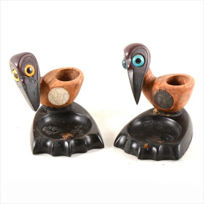 Lot 180 - A Henry Howell & Co pair of YZ art deco pipe stands.