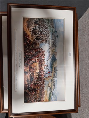 Lot 445 - A collection of Military prints, including a signed print, A Time for Heroes, etc.