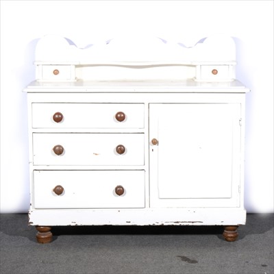 Lot 625 - A painted pine Lincolnshire dresser