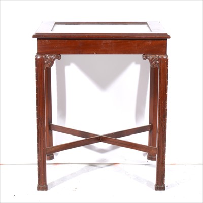 Lot 348 - .A mahogany and stained wood table cabinet