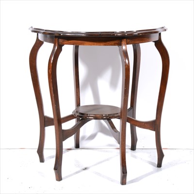 Lot 431 - Reproduction side table, and a window table.