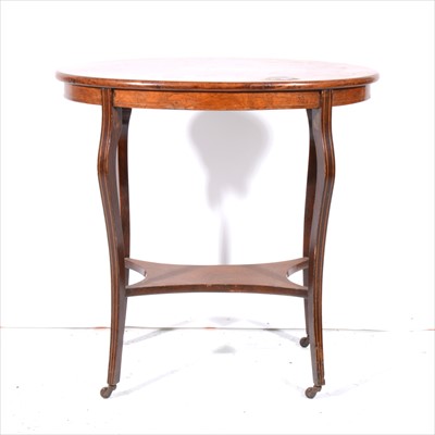 Lot 361 - A Victorian rosewood and marquetry occasional table, and a pine tripod table