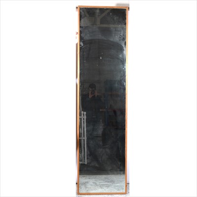 Lot 525 - A large pine frame wall mirror