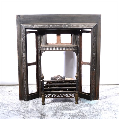 Lot 500 - A Victorian style cast iron fireplace