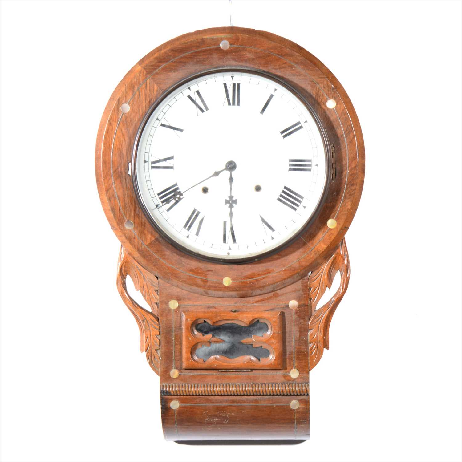 Lot 163 An American dropdial clock