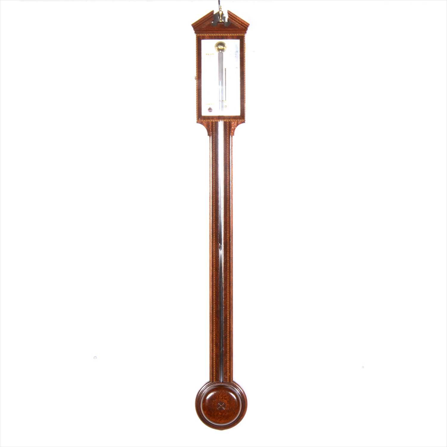 Lot 129 - Comitti mahogany stick barometer