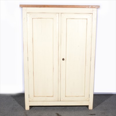 Lot 570 - Painted armoire, retailed by Fired Earth