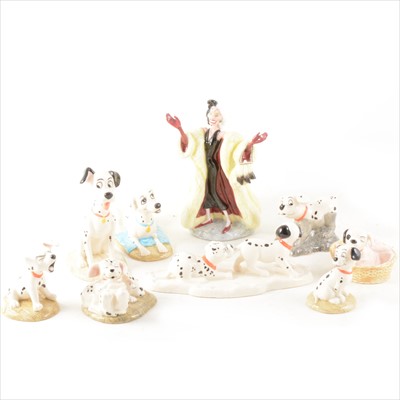 Lot 31 - Ten Royal Doulton '101 Dalmations Collection' figures, all boxed.