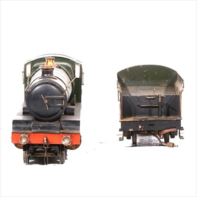 Lot 37 - AMENDMENT 2.5inch gauge not 3.5 inch gauge steam locomotive 'Springfield Grange', with tender, and carry boxes.