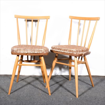 Lot 261A - Four elm and beech All-purpose Windsor chairs, by Ercol.