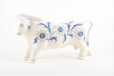 Lot 168 - A 'Ferdinand' pottery bull, designed by Arnold Machin for Wedgwood.