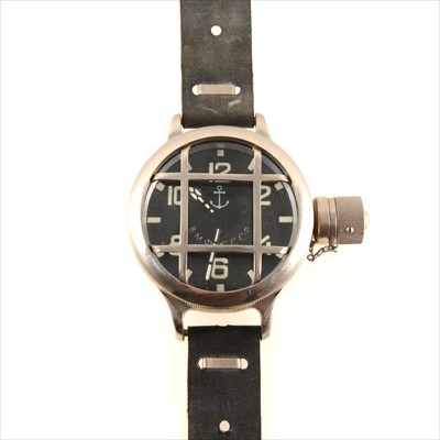 Lot 318 - A gentleman's Russian stainless steel divers watch marked BM CCC.