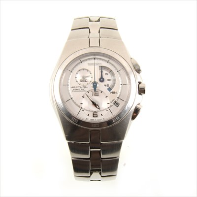 Lot 480 - Seiko - a gentleman's Arctura Kinetic Chronograph wrist watch.