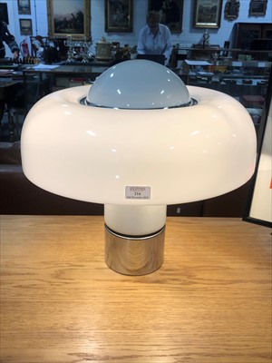 Lot 216 - A 'Brumbury' table lamp, designed by Luigi Massoni for Harvey Guzzini