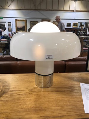 Lot 216 - A 'Brumbury' table lamp, designed by Luigi Massoni for Harvey Guzzini