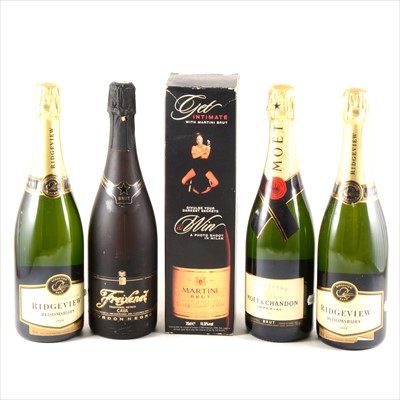 Lot 105 - Ten bottles of various sparkling wines and Champagne