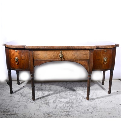 Lot 445 - George IV mahogany breakfront sideboard