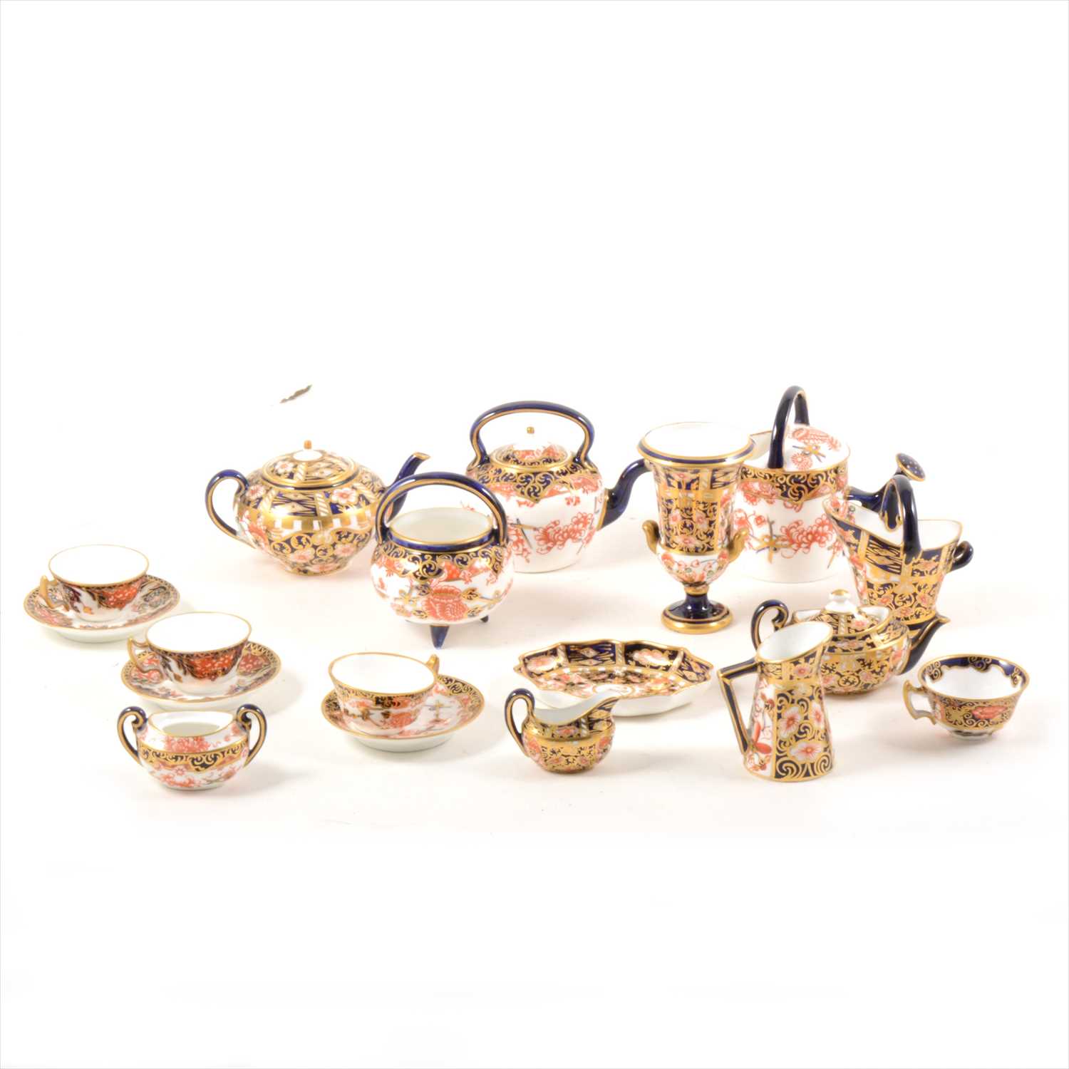 Lot 30 - Collection of miniature Royal Crown Derby...