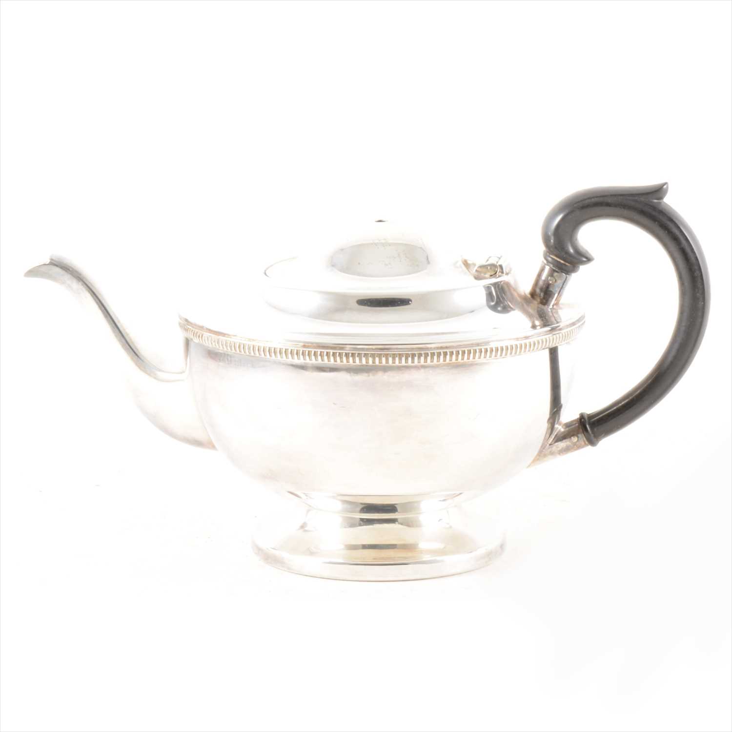 Lot 273 - A silver teapot, E H P Co Ltd, Sheffield 1964, ...