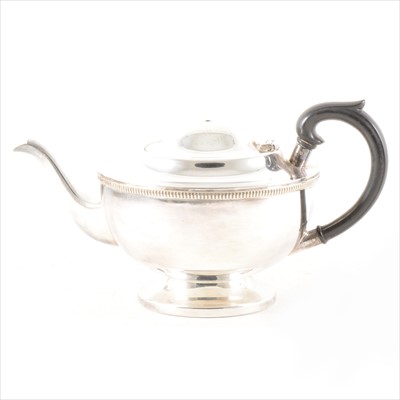 Lot 273 - A silver teapot, E H P Co Ltd, Sheffield 1964, ...