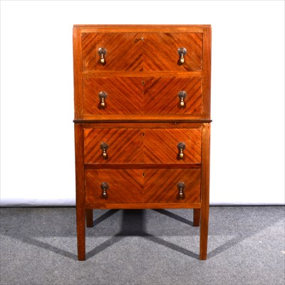 Lot 620 - A mahogany pedestal chest, ...