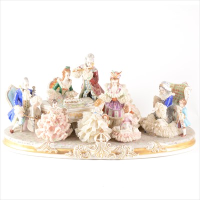 Lot 83 - A large Capodimonte musical group