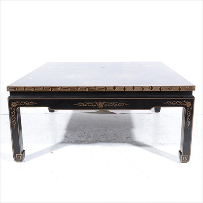 Lot 430 - A Far Eastern black lacquered coffee table