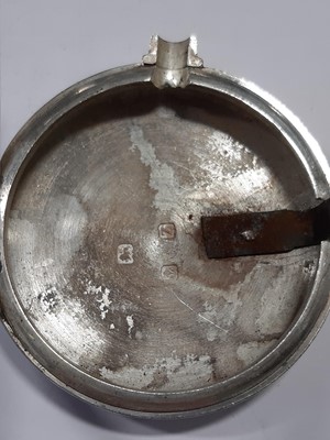 Lot 203 - A silver pair case pocket watch