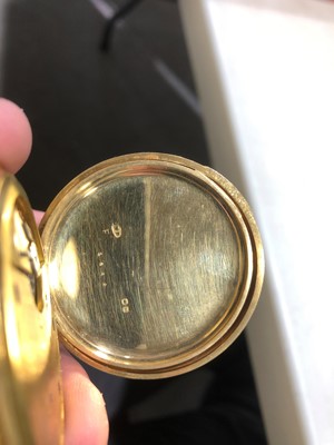 Lot 178 - J W Benson London -an 18 carat yellow gold open face pocket watch