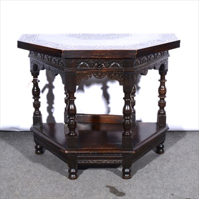 Lot 649 - Oak credence table