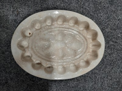 Lot 93 - Several ceramic jelly/ blancmange moulds and others.