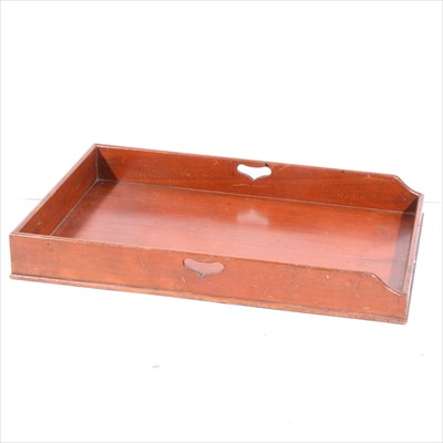 Lot 389 - A Victorian stained wood butler's tray