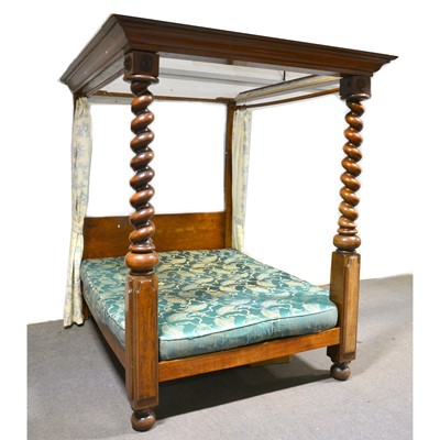 Lot 470 - A Victorian mahogany tester bed