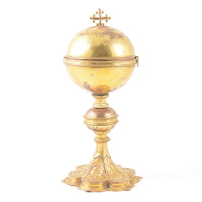 Lot 314 - A gilt metal ciborium, probably North Italian, 16th century and later