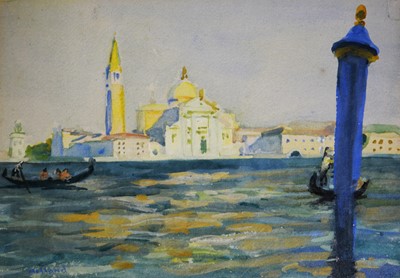 Lot 417 - George Herbert Buckingham Holland, Venice, signed, watercolour with body colour