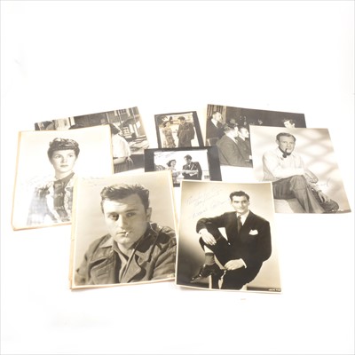 Lot 206 - A collection of publicity photographs from Pinewood Studios, including some with autographs by Claude Rains, James Mason, Stewart Granger, etc.