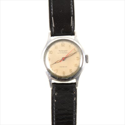 Lot 225 - Rodana - a gentleman's Incabloc water resistant wrist watch.