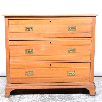 Lot 484 - A Victorian satin walnut chest of drawers,...