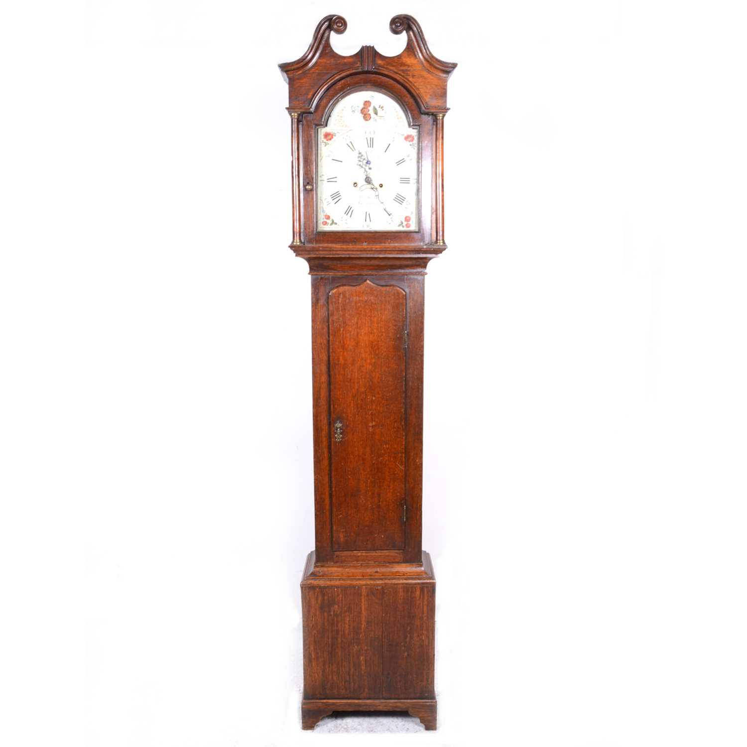 Lot 29 - A Geirge III longase clock, siged Thomas Scott, Gainsborough