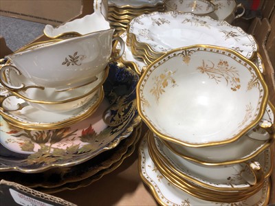 Lot 53 - Royal Crown Derby "Royal St James" part dinner service, and three French decorative plates/ dishes